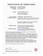 UL 50 Certificate